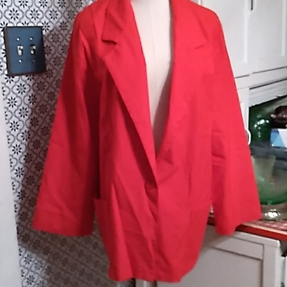 Vintage Joanna red blazer USA 🇺🇸  large